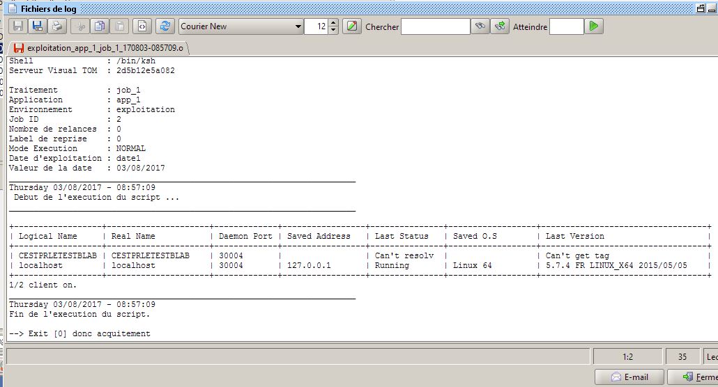 Logs VTOM Courrier New
