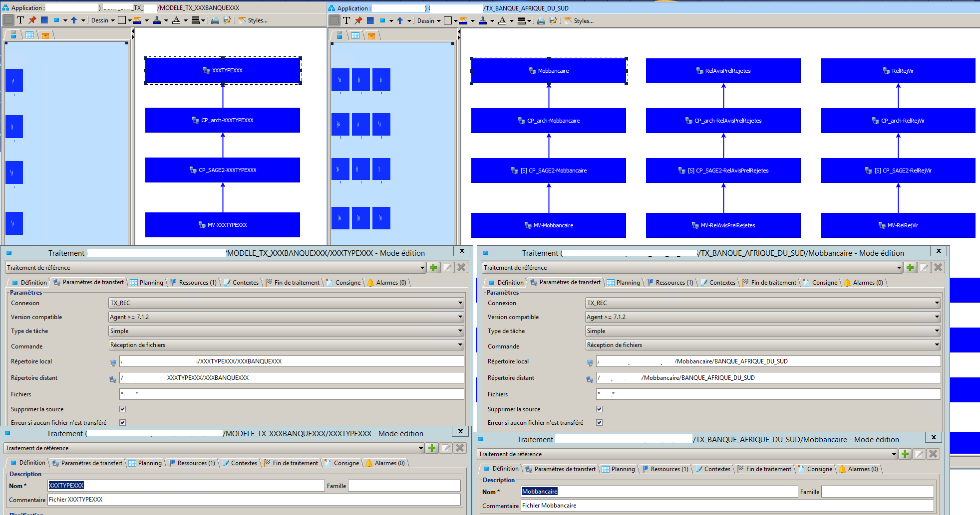 télédiffusion vtom instance vtom modèle demultiplication couloir